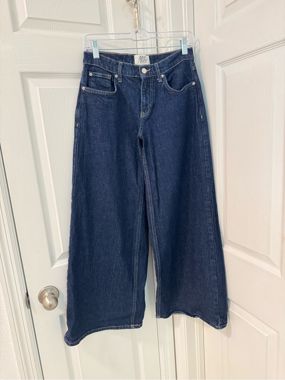 BDG Joey full length wide leg Jean baggy size 26 dark denim wash - Picture 3 of 6